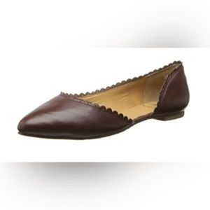 NWT *JACK ROGERS* Chestnut Scalloped *CHANTEL* Flats … Size: 8.5 M